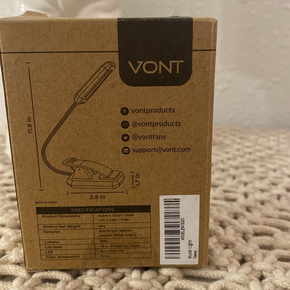 Vont Clip Reading Light - Picture 4 of 5